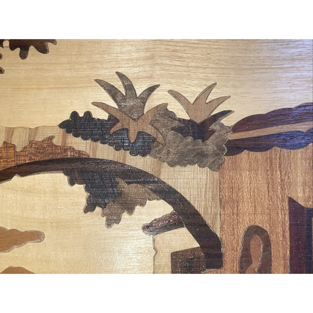 Stunning! Vintage Italian‎ Marquetry Inlay Woodwork